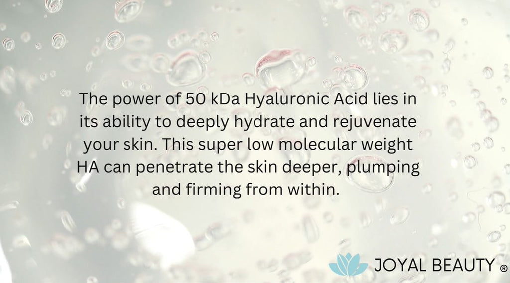 50 kDa hyaluronic acid is the best molecular size for skin
