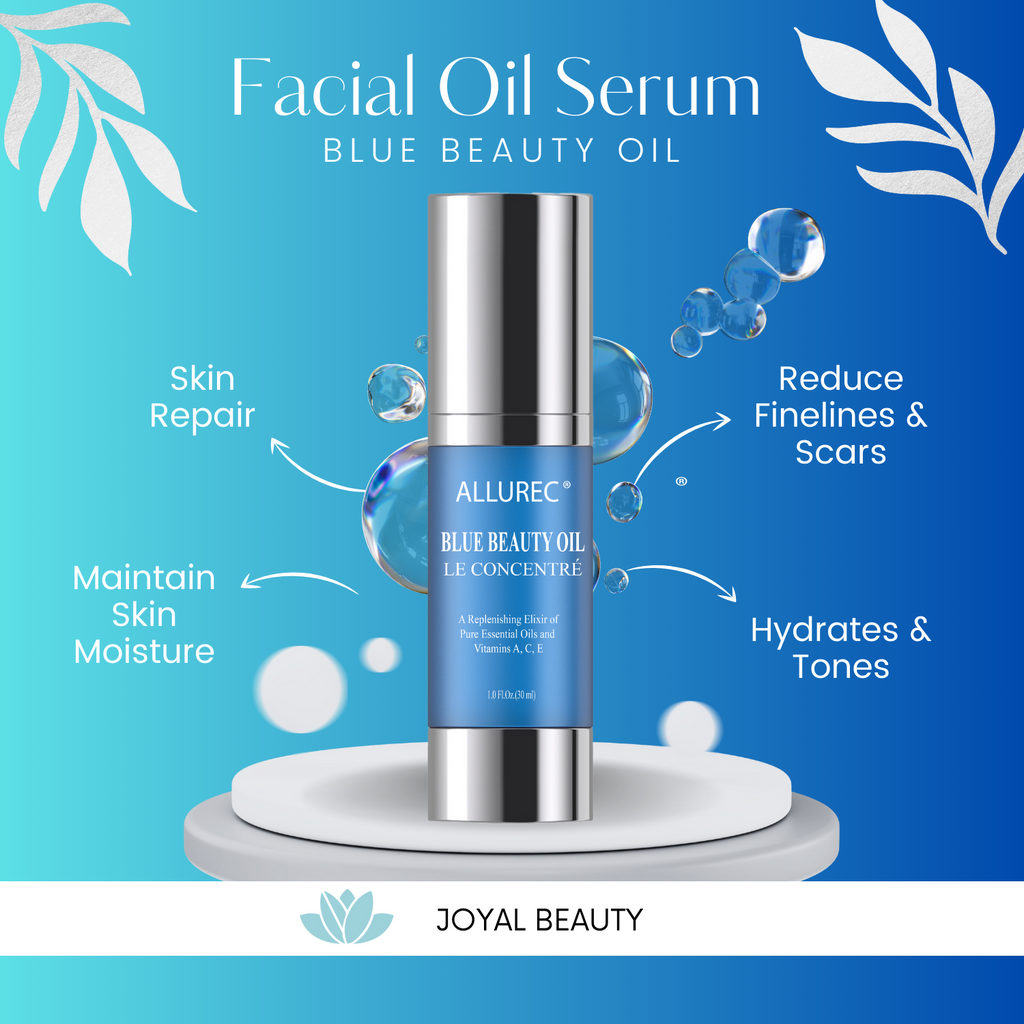 AllureC® Nutriment Blue Oil Beauty Face Oil Midnight Recovery Essential Oil Concentrate