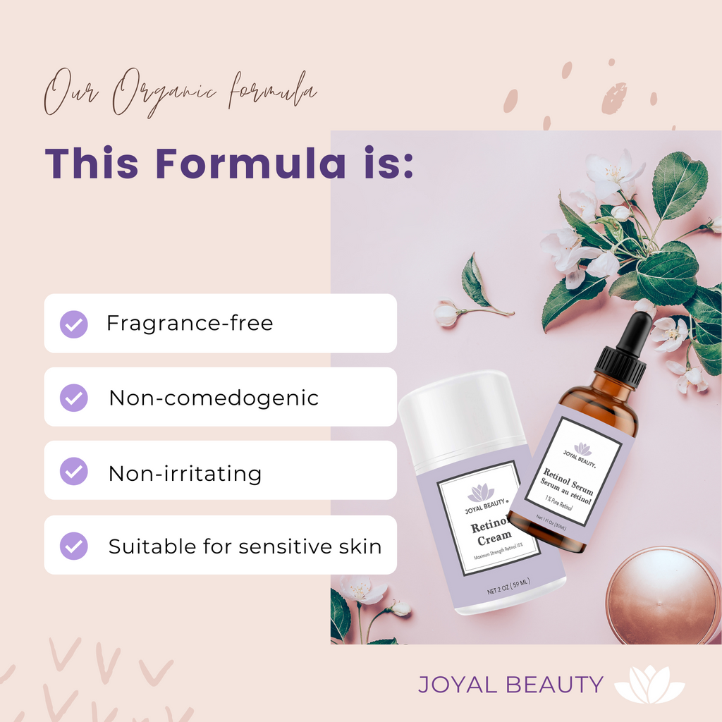 Organic Retinol Cream for Face and Eyes. Unique Stabilized Retinol 1.0.