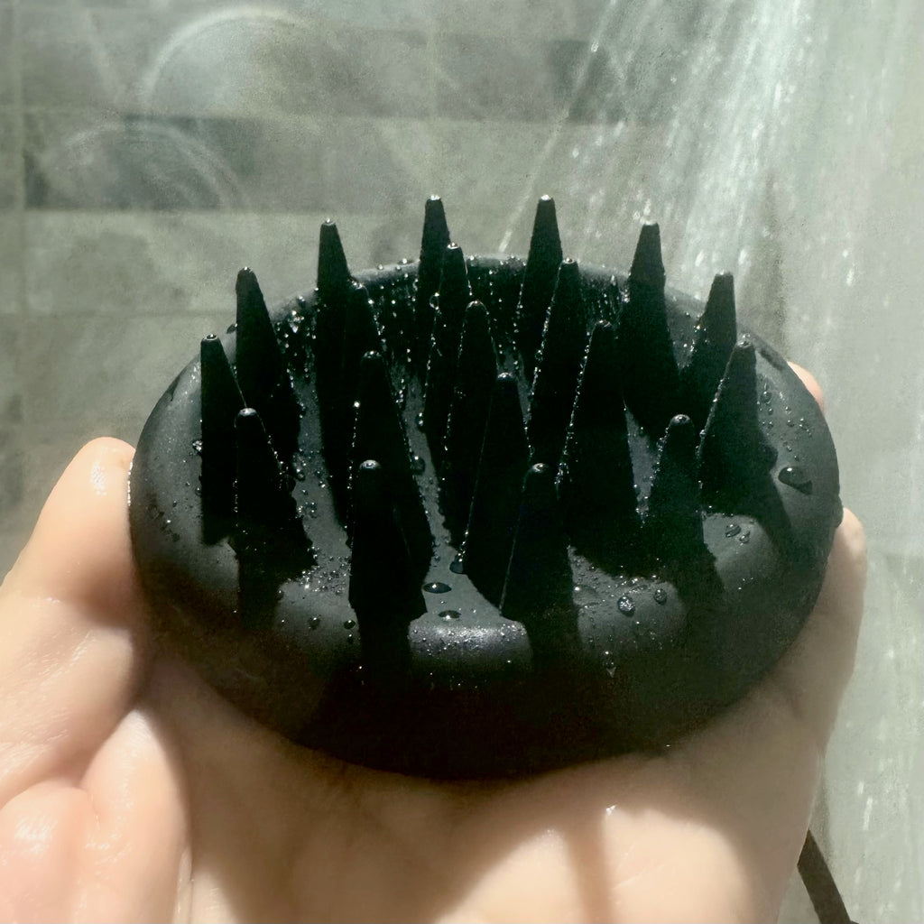 JOYAL BEAUTY Scalp Massager Brush, 2 in 1 Shower Brush for Hair Growth and Dandruff Treatment with Soft Silicone Bristles and Massage Nodes for Hair Care