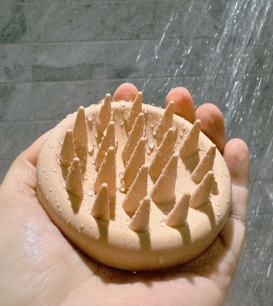 JOYAL BEAUTY Scalp Massager Brush, 2 in 1 Shower Brush for Hair Growth and Dandruff Treatment with Soft Silicone Bristles and Massage Nodes for Hair Care