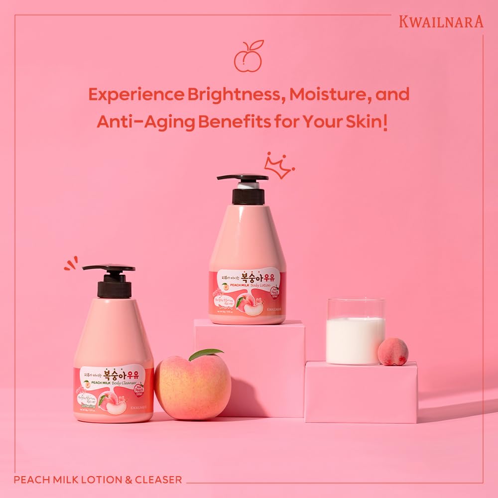 KWAILNARA Peach Milk Body Lotion (19.75 Fl Oz)