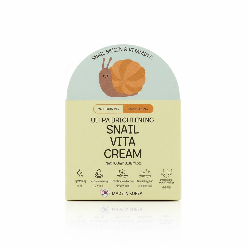 Snail Vita Cream (3.38 Oz) with Vitamin C and Niacinamide