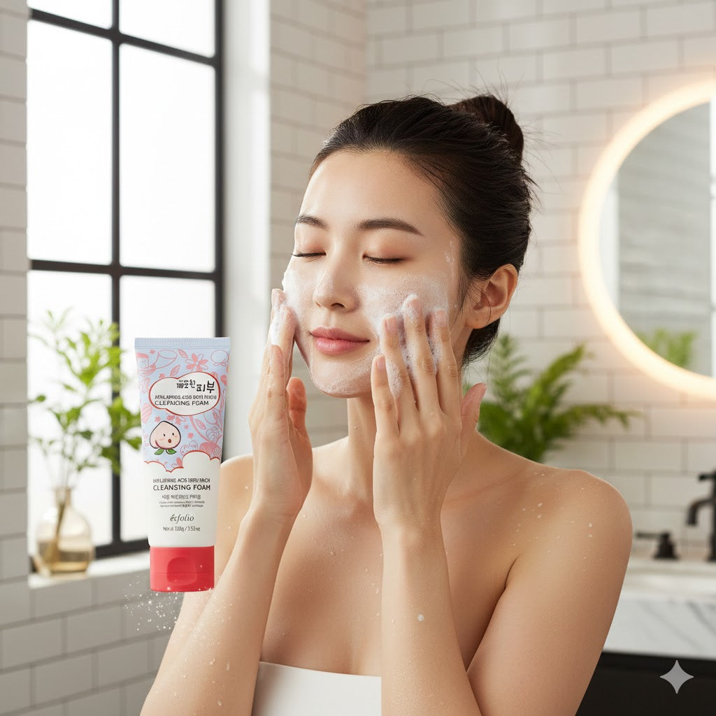 Hyaluronic Acid with Peach Cleansing Foam (100g)