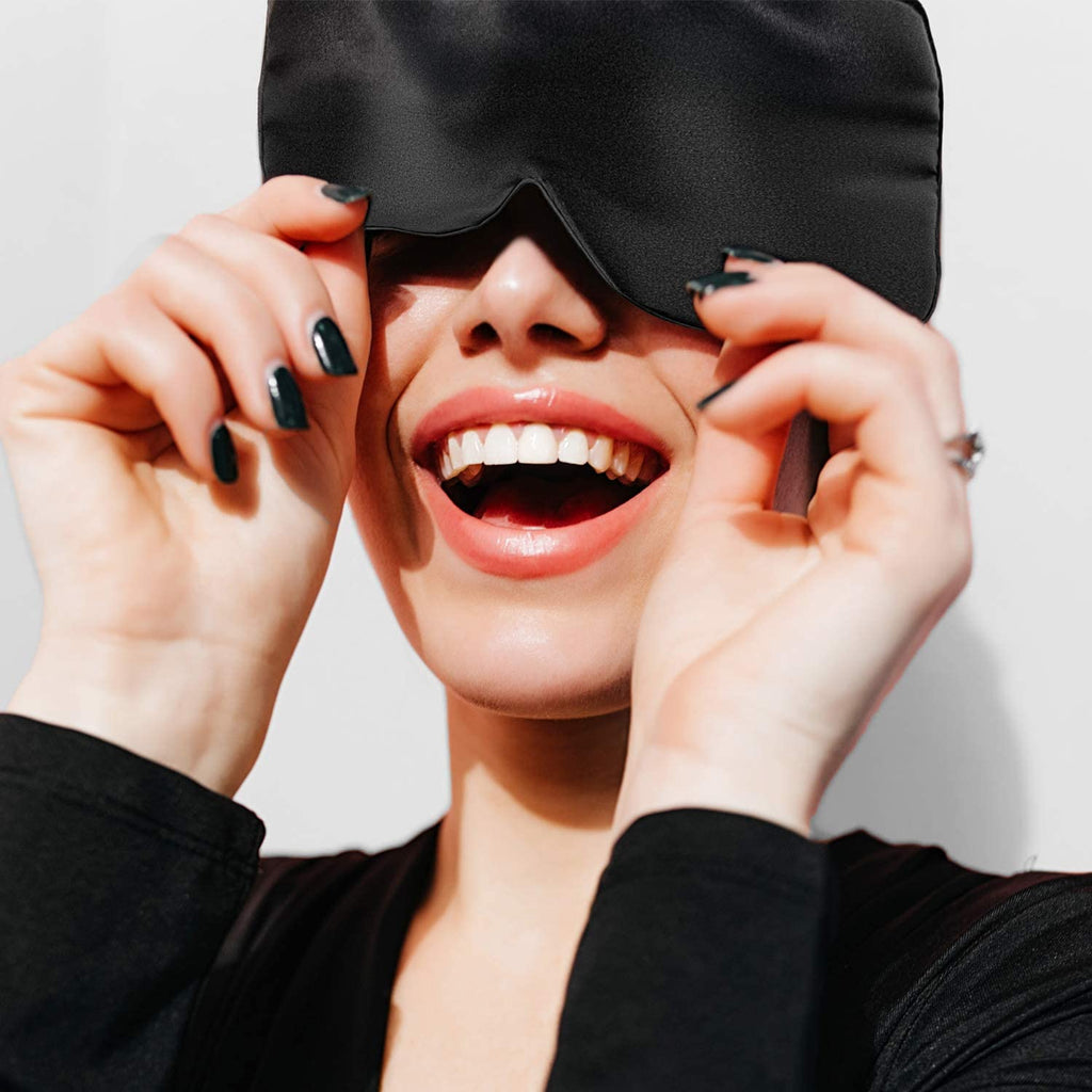 Joyal Beauty Luxury 100% Pure Mulberry Silk Sleep Eye Mask. Premium Grade 6A 19 Momme Silk.