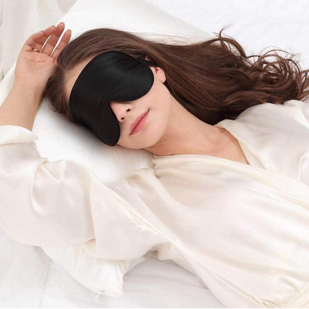 Joyal Beauty Luxury 100% Pure Mulberry Silk Sleep Eye Mask. Premium Grade 6A 19 Momme Silk.