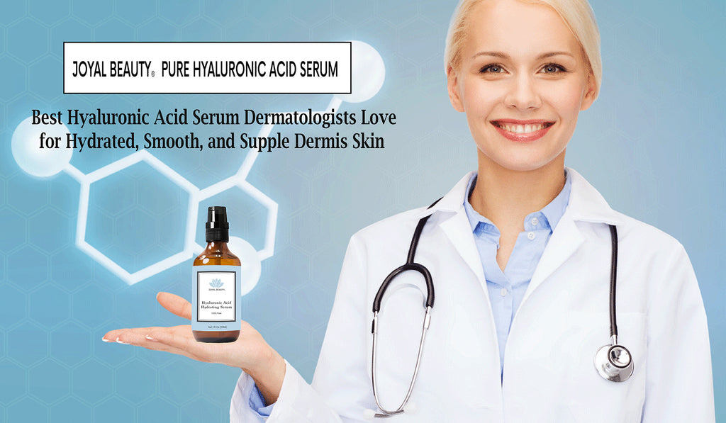 100% Pure Original Hyaluronic Acid Serum for Face Skin Eyes and Lips