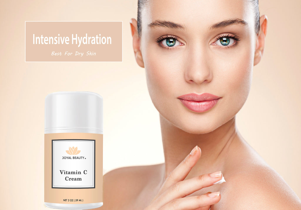 Organic Vitamin C Cream for Face. Intensive Hydration Moisturizer.