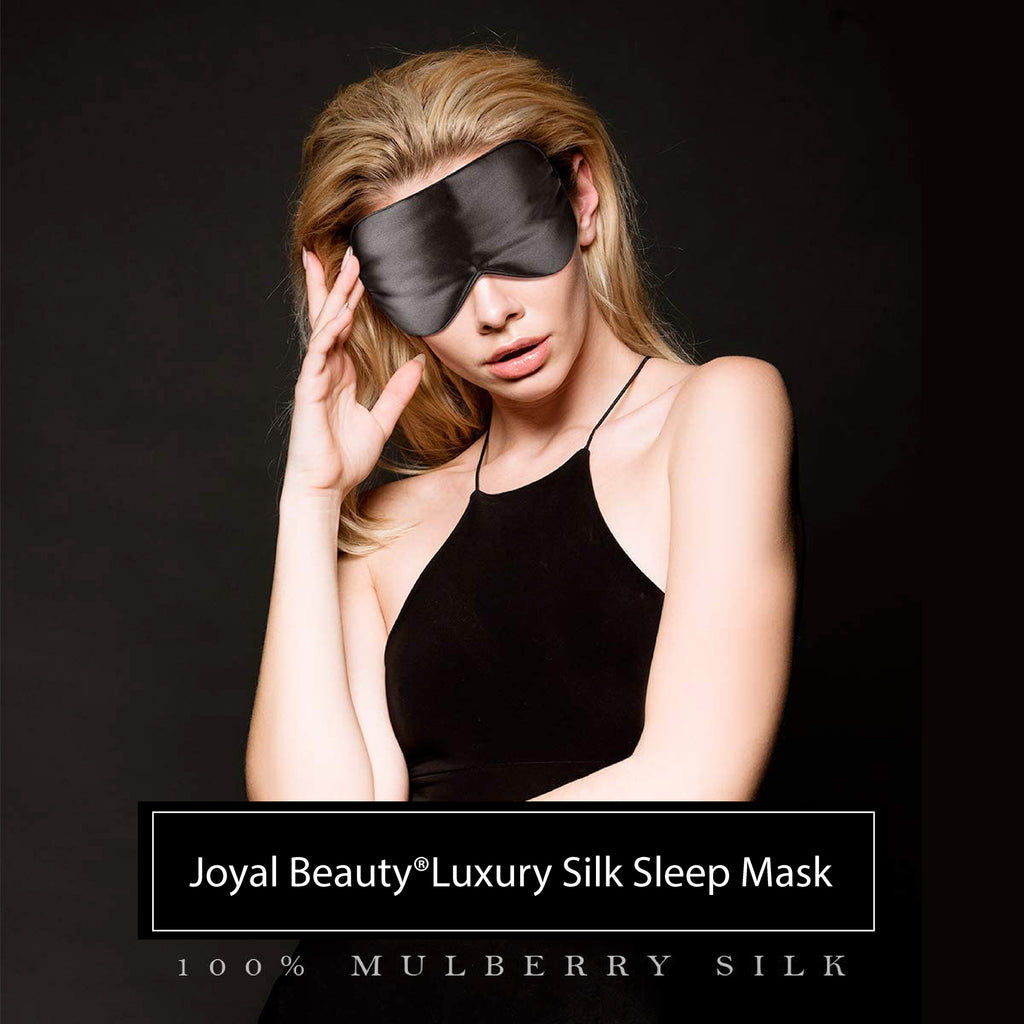 Joyal Beauty Luxury 100% Pure Mulberry Silk Sleep Eye Mask. Premium Grade 6A 19 Momme Silk.