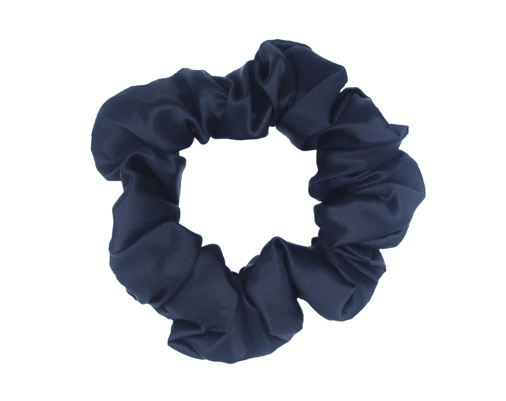 Luxury Pure Silk Hair Scrunchies - 100% Pure Mulberry Silk 22 Momme Scrunchies Hair Tie Bow with Elastic Band. Best for Women Girls Thick Hair.