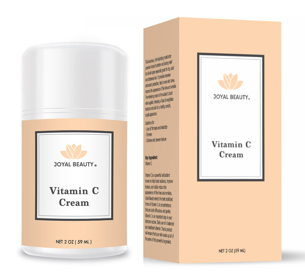 Organic Vitamin C Cream for Face. Intensive Hydration Moisturizer.
