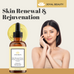 Organic Skin Renewal Serum for Face Skin Eyes. Best Intensive Firming Renewing Resurfacing Solution