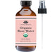 USDA Certified Organic Rose Water 100% Pure All Natural Facial Mist Sprayer Toner
